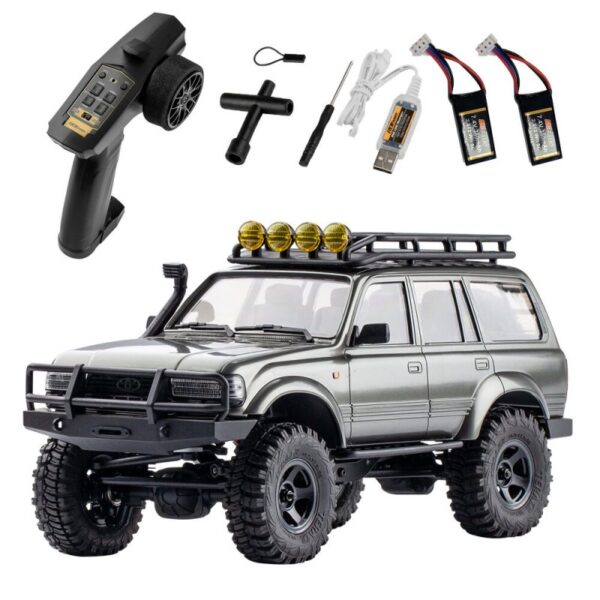 Eachine FMS 1/18 Land Cruiser 80 RC Car RTR with 2 Batteries