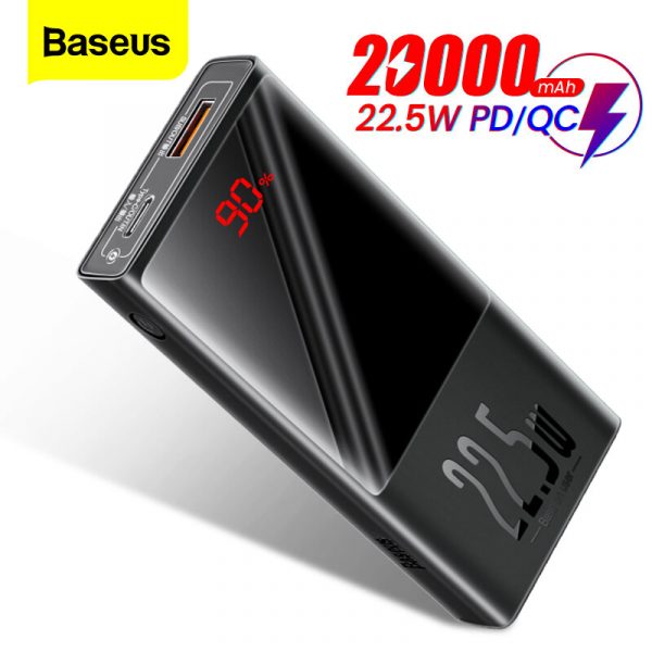 Power Bank  Baseus 22.5W PD QC3.0 AFC SCP 20000mAh