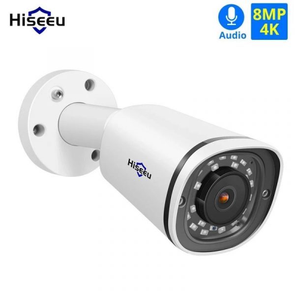 Hiseeu 4K 8MP POE IP Camera