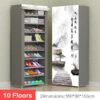 10 Floors Shoe Racks Wall Shelf Closet Organizer