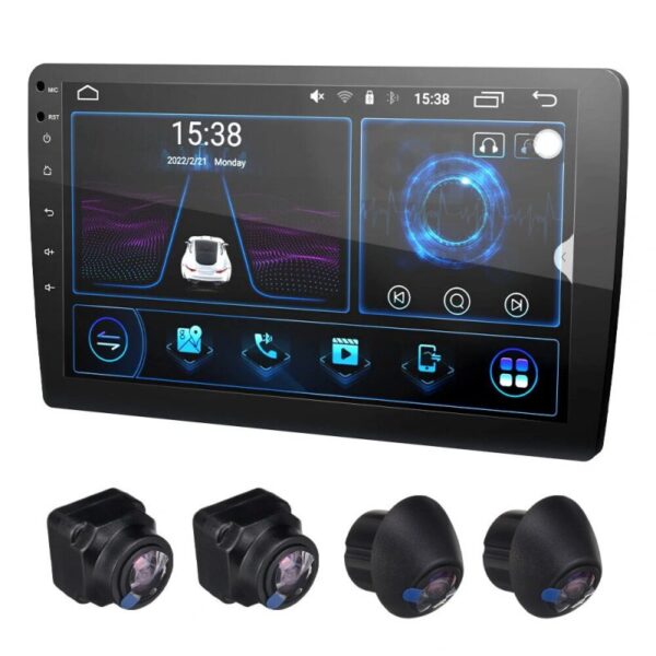 KROAK K-CS02 10.1 Inch 2 Din Android 10.0 Car Stereo Radio with Rear Camera