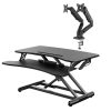 BlitzWolf BW-ESD1 Standing Desk with BW-MS3 Dual Monitor Stand
