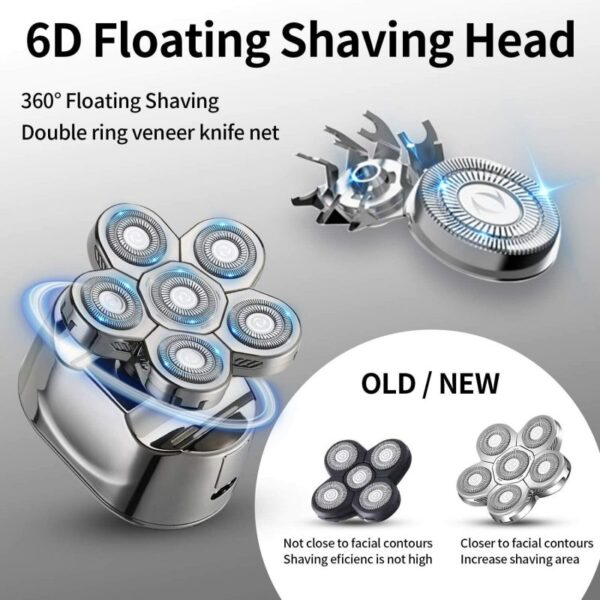 6D Independent Floating Heads Electric Shaver