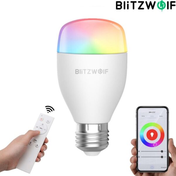 3pcs. BlitzWolf BW-LT27 RGBWW CW 9W E27 Smart LED Bulb