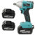 MUSTOOL 1/2inch Electric Impact Wrench with 2 Batteries