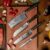 HUOHOU 4Pcs Damascus Kitchen Knife Set