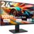 KOORUI Gaming Monitor de 24″ | altifalantes incorporados, FHD 1920 * 1080p, 100 Hz