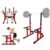 Estrutura Squat Rack Ajustável Para Fundos – Suporte 500Kg